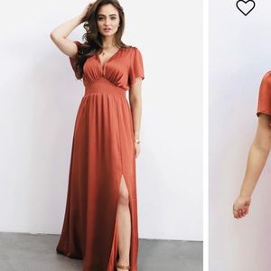 Prague Satin Maxi Dress